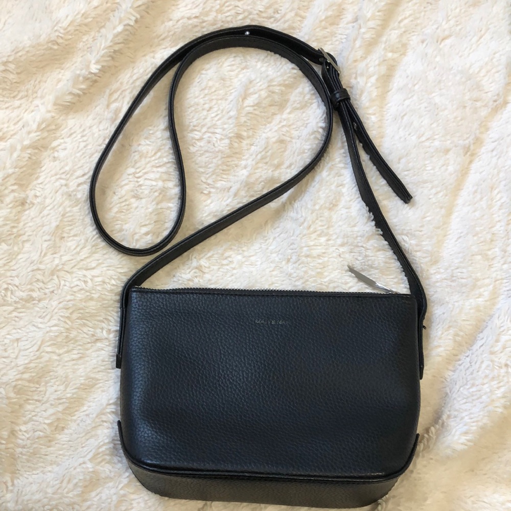 Matt & Nat Black Crossbody Bag with Adjustable Strap